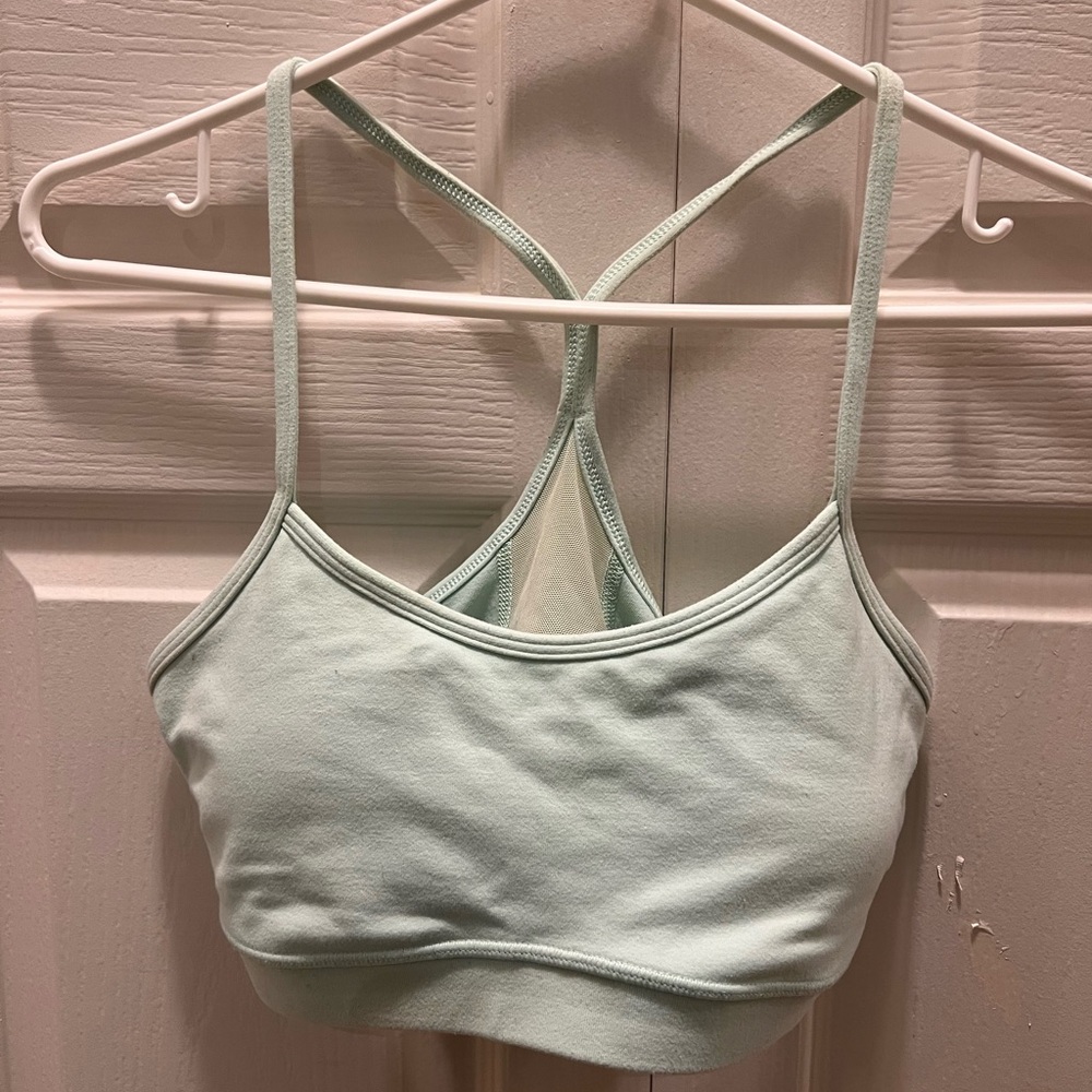 lululemon athletica Light Mint Strappy Sports Bra